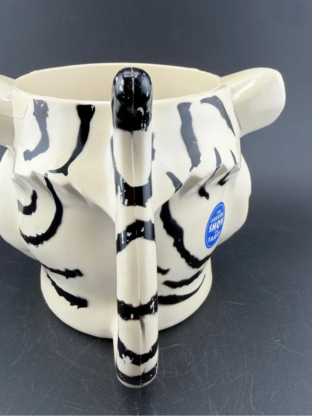 2002 Ringling Brothers Circus Mug Plastic Tiger The Greatest Show on Earth Vtg